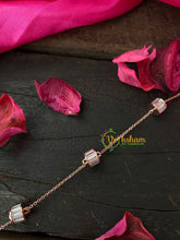 Rose Gold Daily Wear AD Stone Bracelet Chain-Roll-G4157